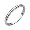 02.00 mm Milgrain Wedding Band Ring in 10k White Gold (Size 5 )