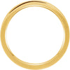 14k Yellow Gold 2mm Flat Comfort Fit Milgrain Band Size 7