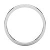 10k White Gold 2.5mm Flat Band, Size 6