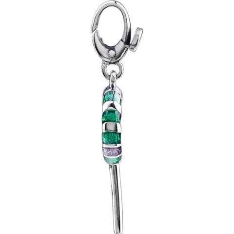 Sterling Silver Enamel Lollipop Charm