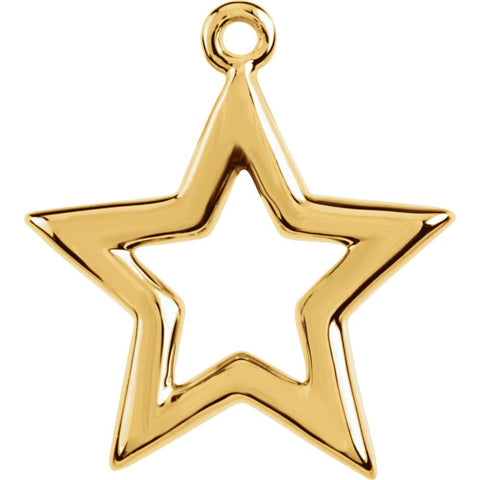 14k Yellow Gold Petite Star Dangle