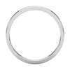 10k White Gold 2mm Flat Band, Size 4