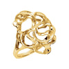 Metal Fashion Ring in 14k Yellow Gold ( Size 6 )