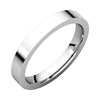 Flat Comfort-Fit Wedding Band Ring in 10k White Gold ( Size 7 )