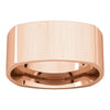 14k Rose Gold 8mm Square Comfort Fit Band, Size 11