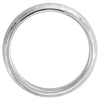 14k White Gold 6mm Comfort Fit Hammer Finish Band Size 11