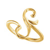 14k Yellow Gold Freeform Ring, Size 7