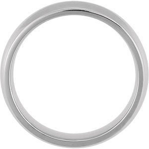 Titanium 6mm Domed Band, Size 10.5