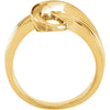 14k Yellow Gold Freeform Ring, Size 6