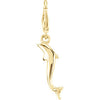 Fashion Dolphin Charm in 14K Yellow Gold