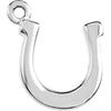 Petite Horseshoe Dangle in Sterling Silver