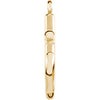 14k Yellow Gold Petite Anchor Dangle