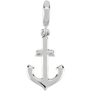 Sterling Silver Petite Anchor Charm