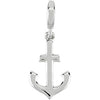 Petite Anchor Charm in Sterling Silver