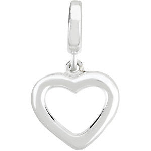 Sterling Silver Petite Heart Charm