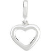 Petite Heart Charm in Sterling Silver