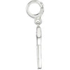 Sterling Silver Petite Key Charm