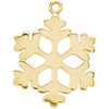 Petite Snowflake Dangle in 14k Yellow Gold