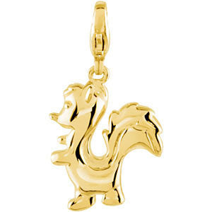 14k Yellow Gold Charming Animals® Skunk Charm