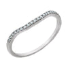 14k White Gold 1/10 ctw. Diamond Band, Size 7