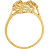 10k Yellow Gold Fashion Ring , Size 6