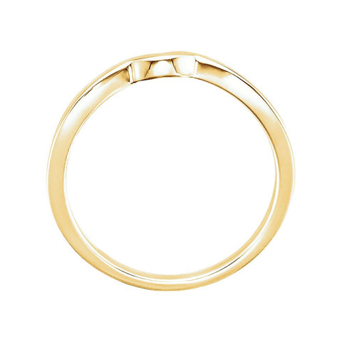 14k Yellow Gold #7 Band for Tulipset® Ring, Size 6