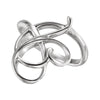 14k White Gold Freeform Ring, Size 7