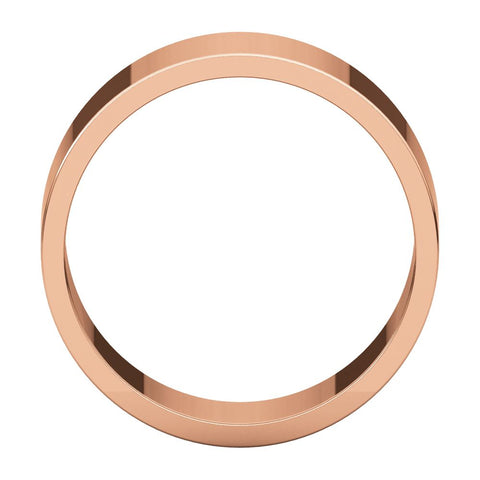 10k Rose Gold 8mm Flat Band, Size 7