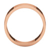 10k Rose Gold 8mm Flat Band, Size 7