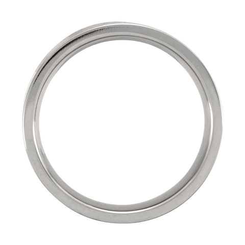 Titanium 6mm Flat Polished Band Size 6