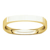 14k Yellow Gold 2.5mm Square Comfort Fit Band, Size 9