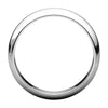 10k White Gold 5mm Half Round Band, Size 11.5