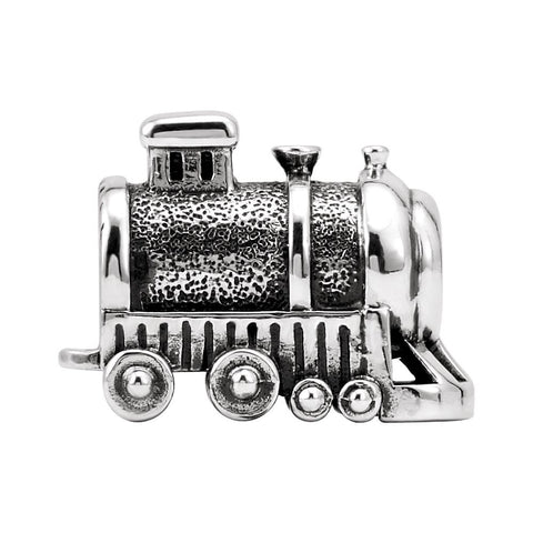 Sterling Silver 14x10.3mm Train Bead