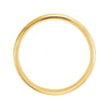 14k Yellow Gold 2mm Half Round Hammer Finish Band Size 6