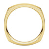 14k Yellow Gold 6mm Square Comfort Fit Band, Size 3.5