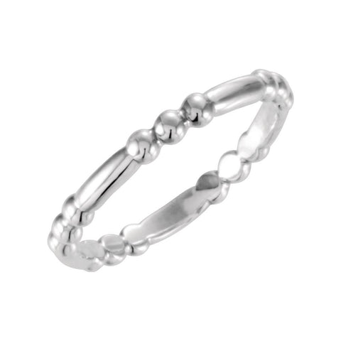 Sterling Silver Stackable Ring, Size 7