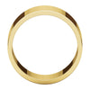 14k Yellow Gold 10mm Flat Band, Size 5.5