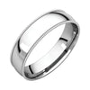 05.00 mm Milgrain Light Comfort-Fit Wedding Band Ring in 10k White Gold (Size 8 )