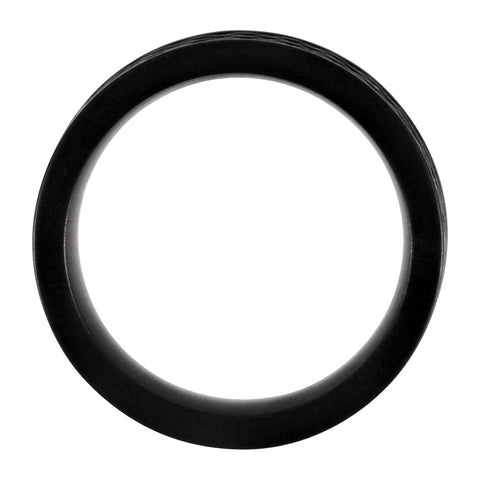 Cobalt 8mm Black PVD Design Band, Size 12.5