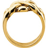 14k Yellow Gold Ladies Puzzle Ring Size 6.75