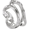 Metal Fashion Ring in 14k White Gold ( Size 6 )