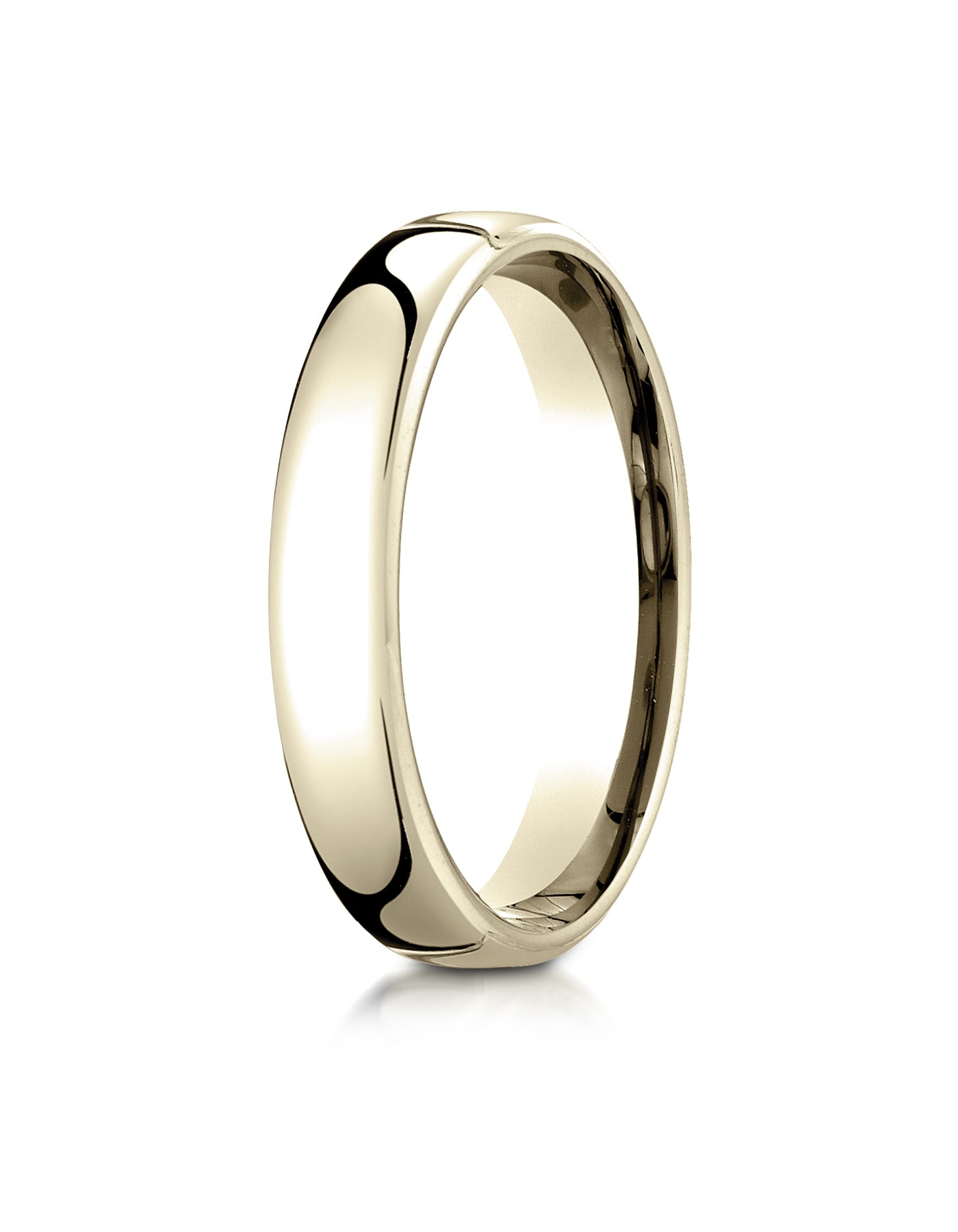 Benchmark 14K Yellow Gold 4.5mm European Comfort-Fit Wedding Band Ring,  Size 4.25