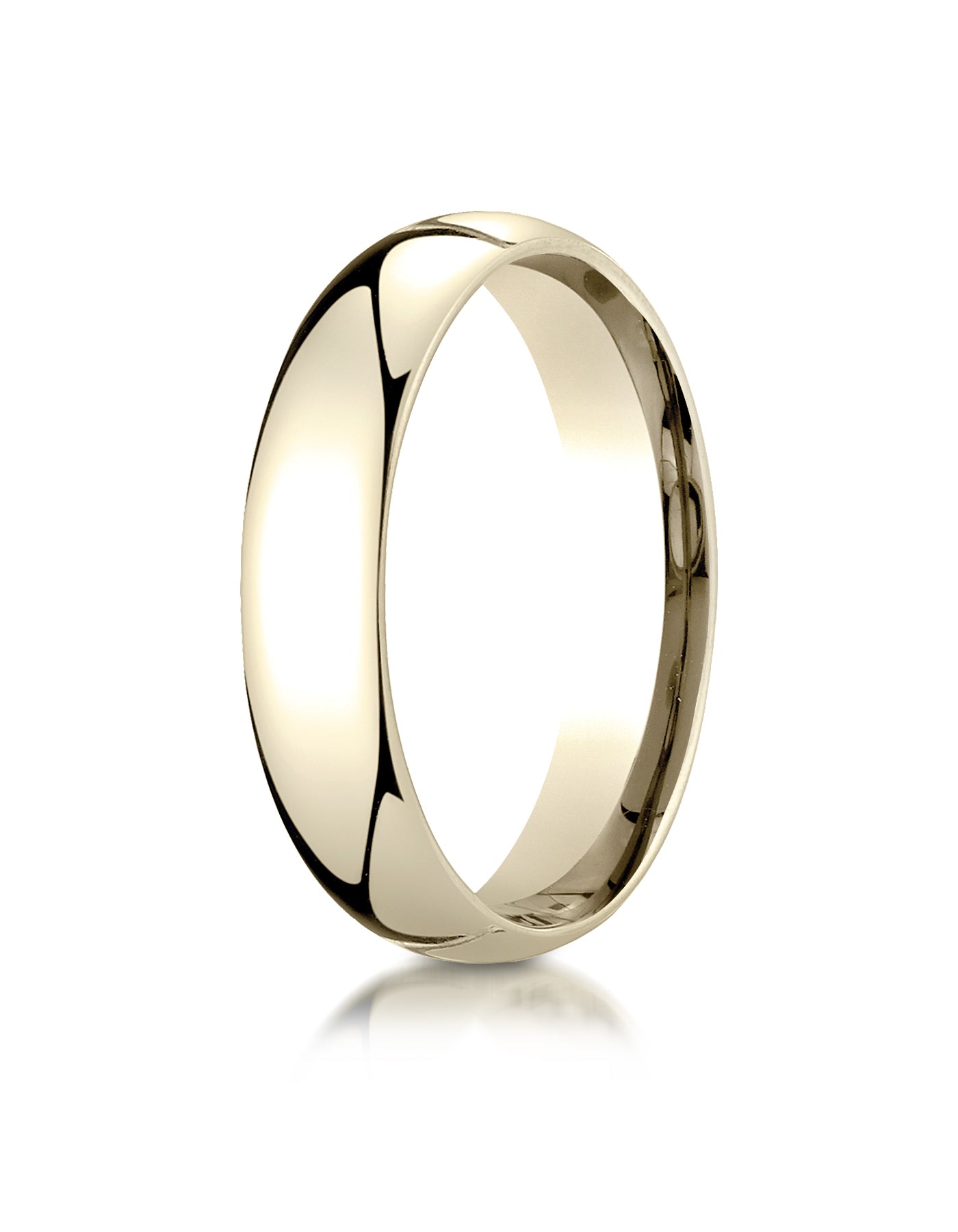 Benchmark 14K Yellow Gold 5mm Slightly Domed Standard Comfort-Fit