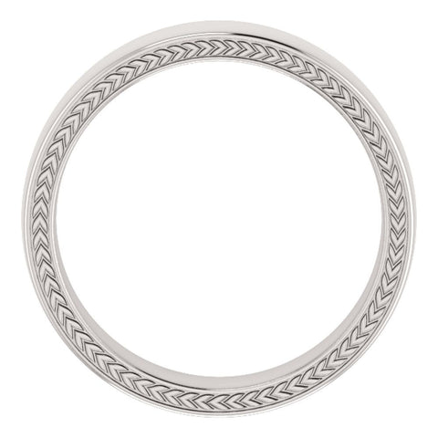 14k White Gold 6mm Band Size 11