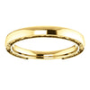 14k Yellow Gold 2.5mm Design Band , Size 7