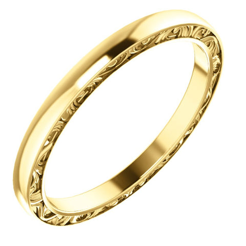 14k Yellow Gold Band, Size 7