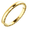 14k Yellow Gold Wedding Band , Size 7