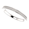 14k White Gold Stackable Bead Ring Size 5