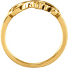 14k Yellow Gold Love Infinity-Inspired Ring, Size 7