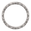 14k White Gold 4mm Sculptural-Inspired Relief Pattern Band Size 6